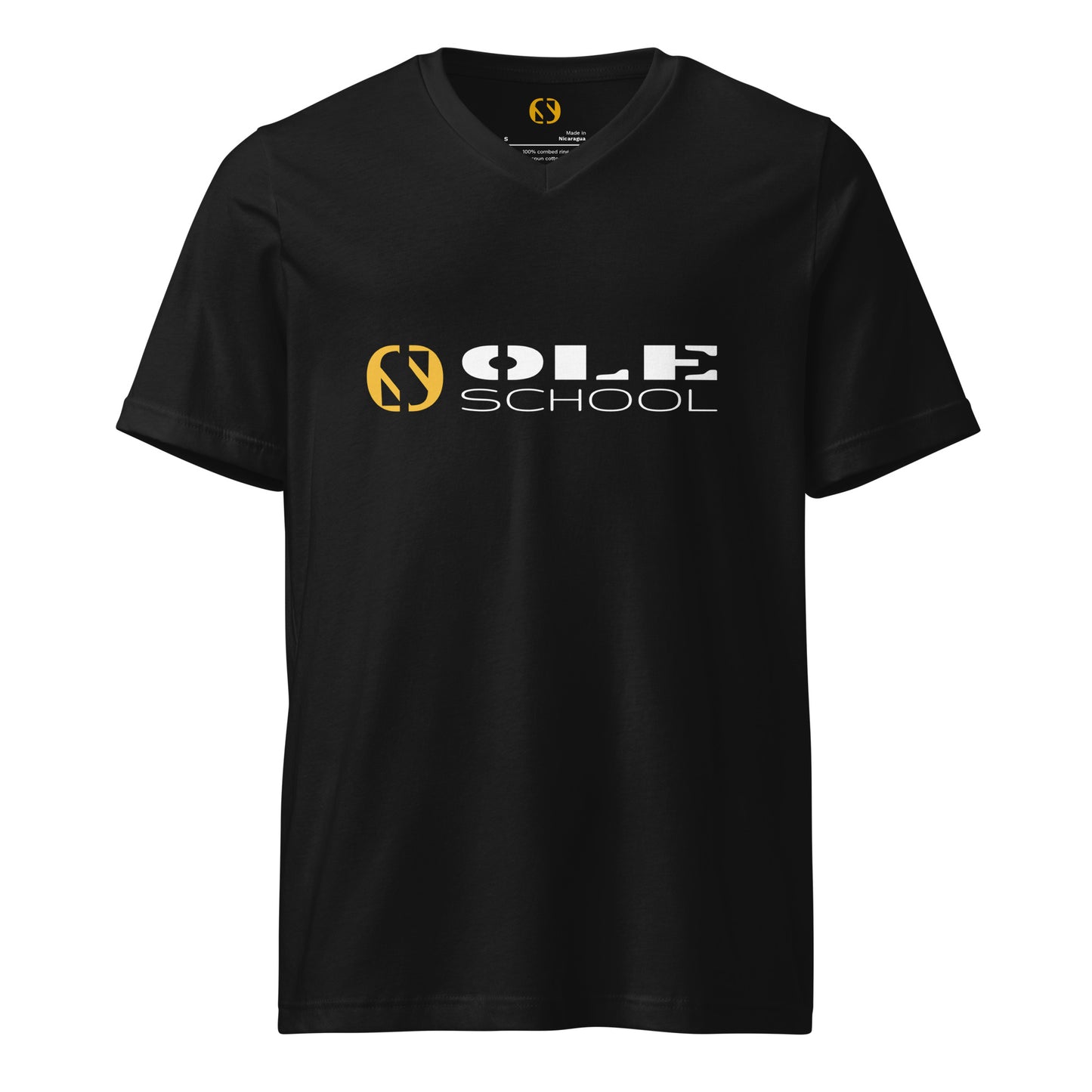 Ole School Black Women's V-Neck T-Shirt